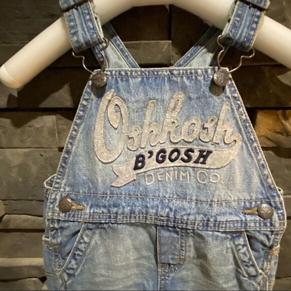‎OshKosh B’Gosh Denim Overalls Size 18M - Picture 2 of 5